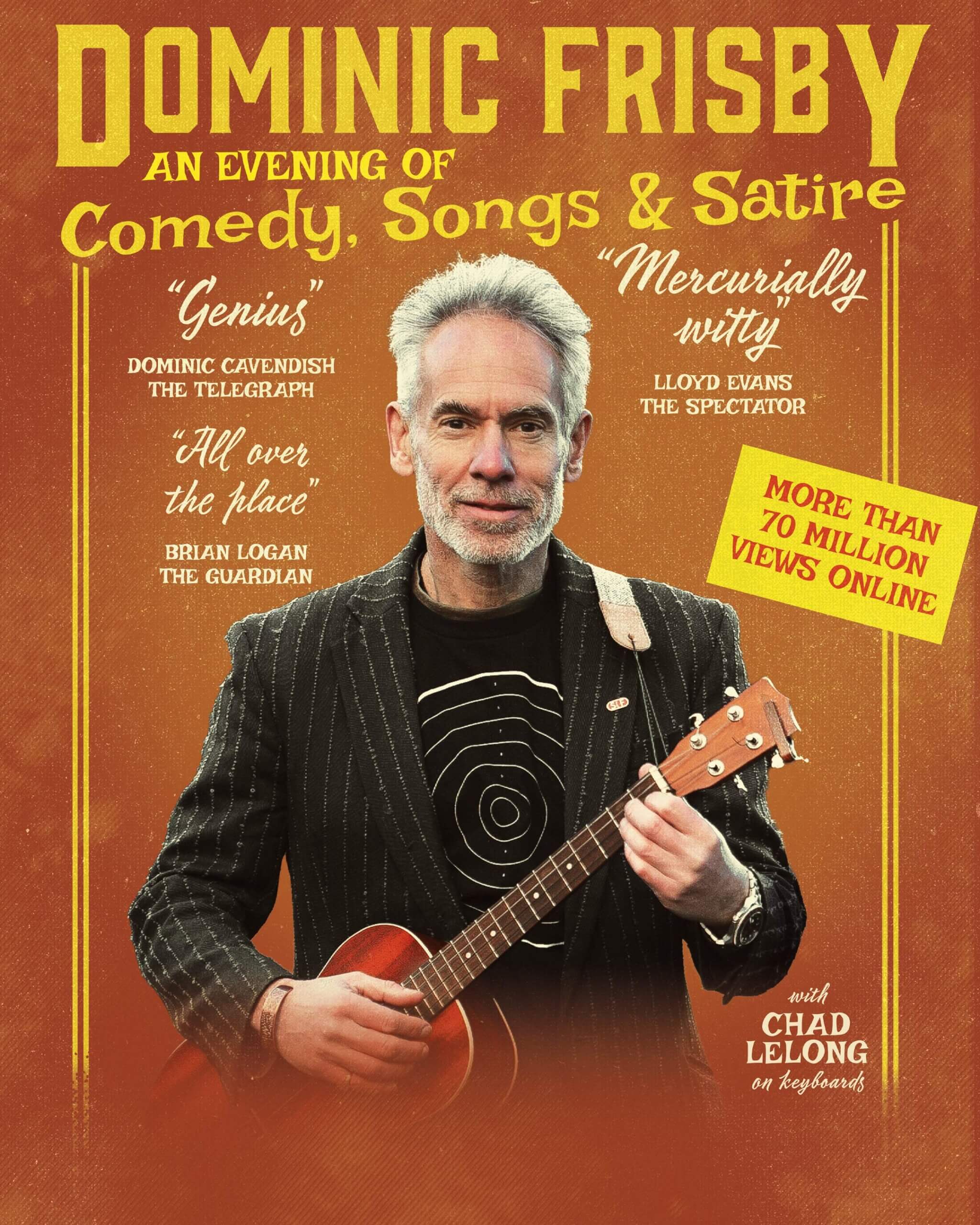 Dominic Frisby with a ukulele — Comedy, Songs and Satire